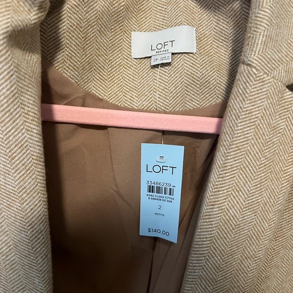 NWT: Loft brown blazer jacket - Picture 2 of 5